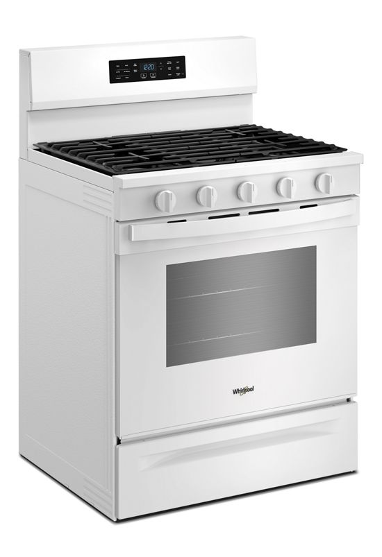 Whirlpool 30-inch Gas Range with Air Cooking Technology WFGS5730SW
