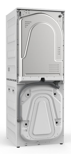 Whirlpool Compact ENERGY STAR® Ventless Heat Pump Laundry Tower with 2.7-cu ft Washer and Electric 4.3-cu ft Dryer WFH5424SW