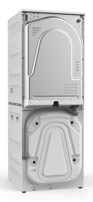 Whirlpool Compact ENERGY STAR® Ventless Heat Pump Laundry Tower with 2.7-cu ft Washer and Electric 4.3-cu ft Dryer WFH5424SJ