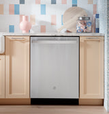 GE® ENERGY STAR® Top Control with Stainless Steel Interior Dishwasher with Sanitize Cycle & Dry Boost GDT640SSZSS
