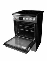 Danby 24-in TruAirFry Smooth top Slide-in Electric Range in Stainless Steel DRCA240BSSC