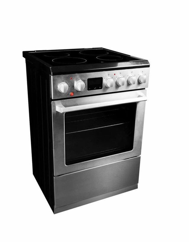 Danby 24-in TruAirFry Smooth top Slide-in Electric Range in Stainless Steel DRCA240BSSC