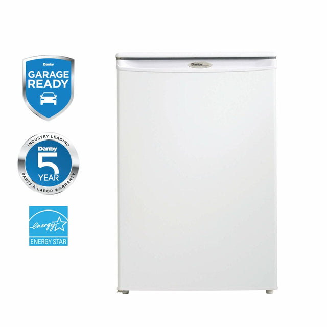 Danby Designer 4.3 cu. ft. Upright Freezer in White DUFM043A2WDD