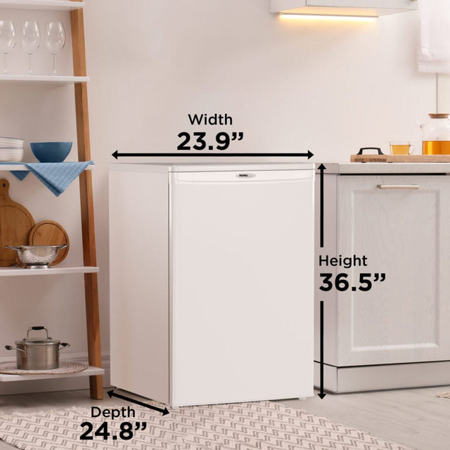 Danby Designer 4.3 cu. ft. Upright Freezer in White DUFM043A2WDD