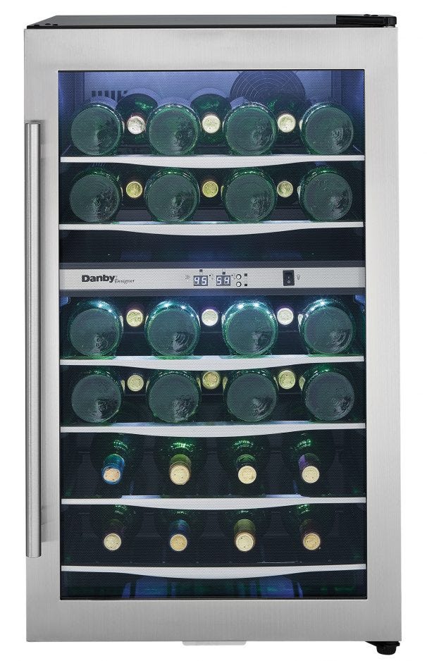 Danby Designer 38 Bottle Wine Cooler DWC040A3BSSDD