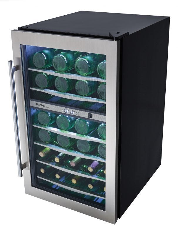 Danby Designer 38 Bottle Wine Cooler DWC040A3BSSDD