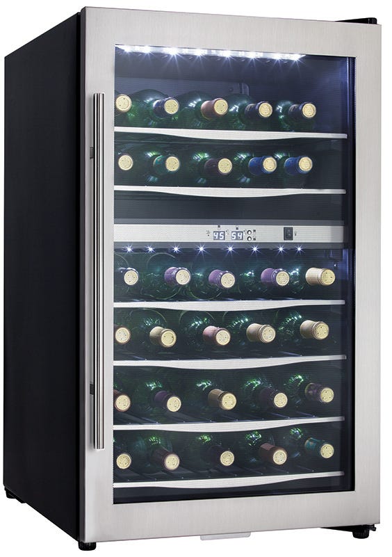 Danby Designer 38 Bottle Wine Cooler DWC040A3BSSDD