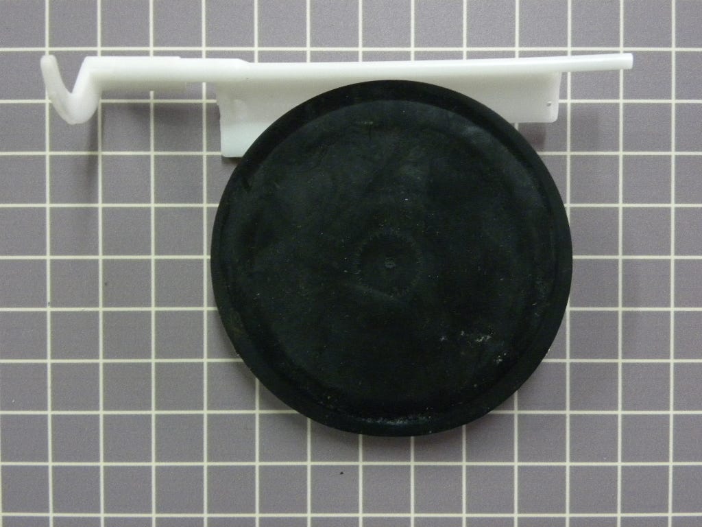 Dispenser Door Flap and Crank WR17X11653