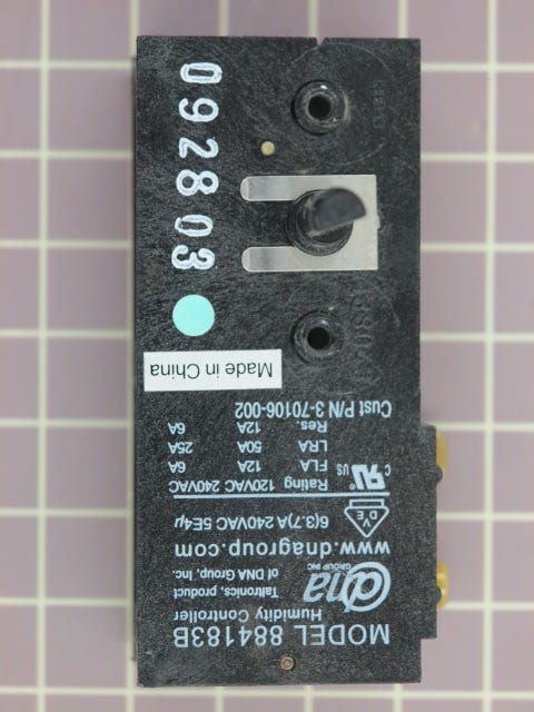 Edison Dehumidifier Humidistat 3-70106-002
