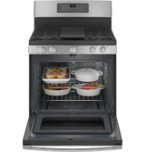 GE® 30" Free-Standing Gas Convection Range with No Preheat Air Fry JGB735SP1SS (S&D)
