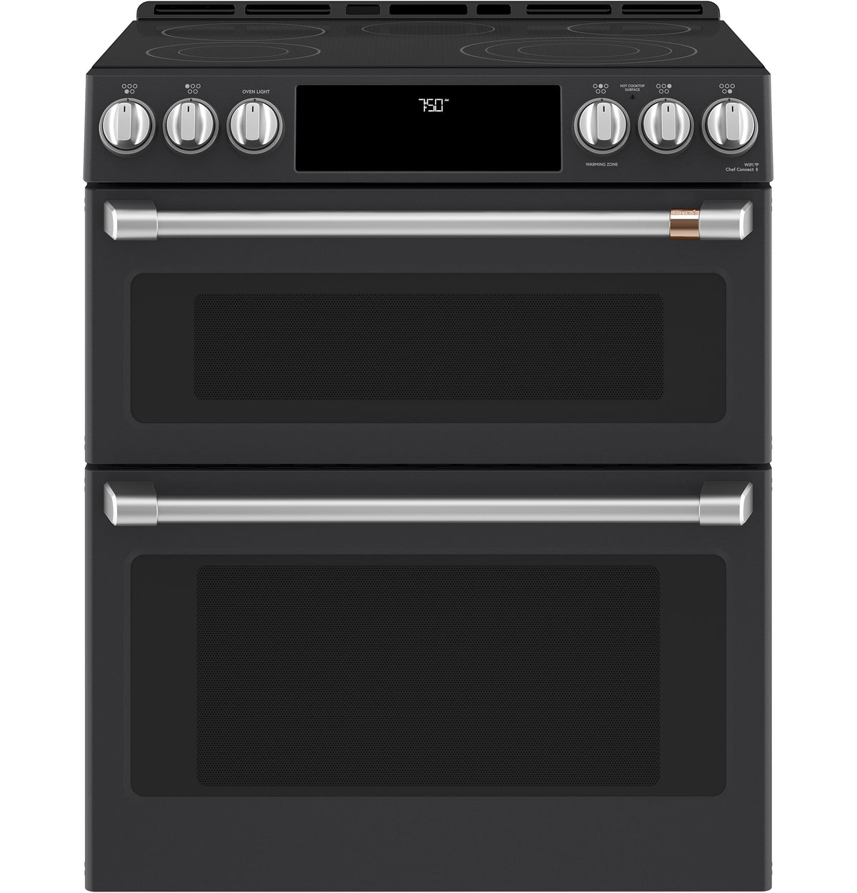 CAFÉ™ Front Control Electric Knobs and Handles - Brushed Stainless CXFCEHKPMSS