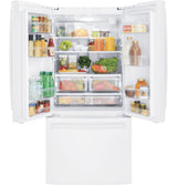 GE® ENERGY STAR® 24.7 Cu. Ft. French-Door Refrigerator GNE25JGKWW-White