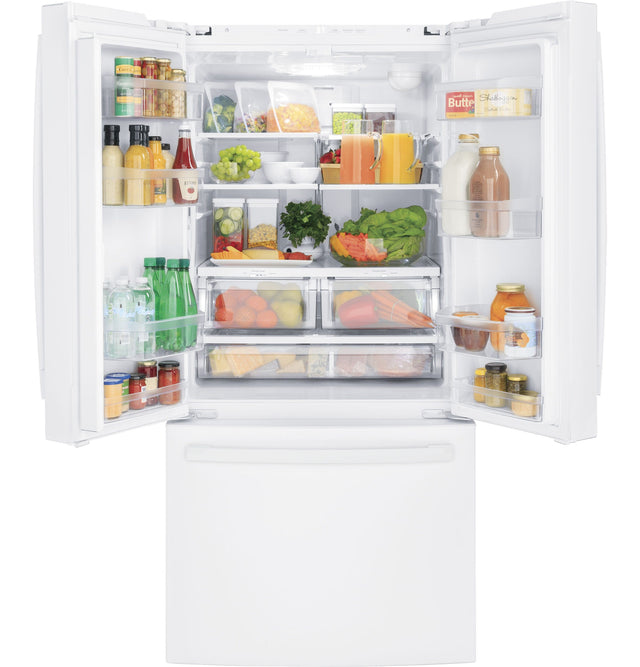 GE® ENERGY STAR® 24.7 Cu. Ft. French-Door Refrigerator GNE25JGKWW-White