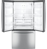 GE® ENERGY STAR® 24.7 Cu. Ft. French-Door Refrigerator GNE25JYKFS-Fingerprint Resistant Stainless Steel