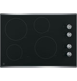 GE 30" Built-In Knob Control Electric Cooktop JP3030SWSS