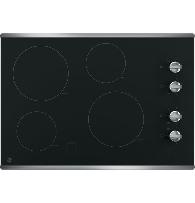 GE 30" Built-In Knob Control Electric Cooktop JP3030SWSS