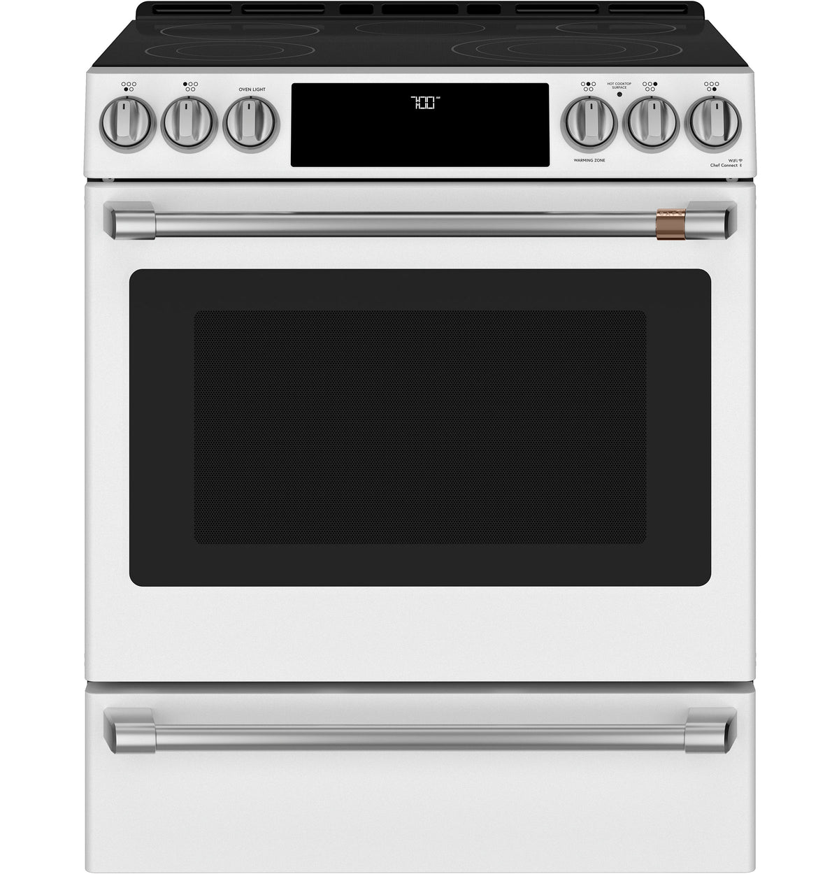 CAFÉ™ Front Control Electric Knobs and Handles - Brushed Stainless CXFCEHKPMSS