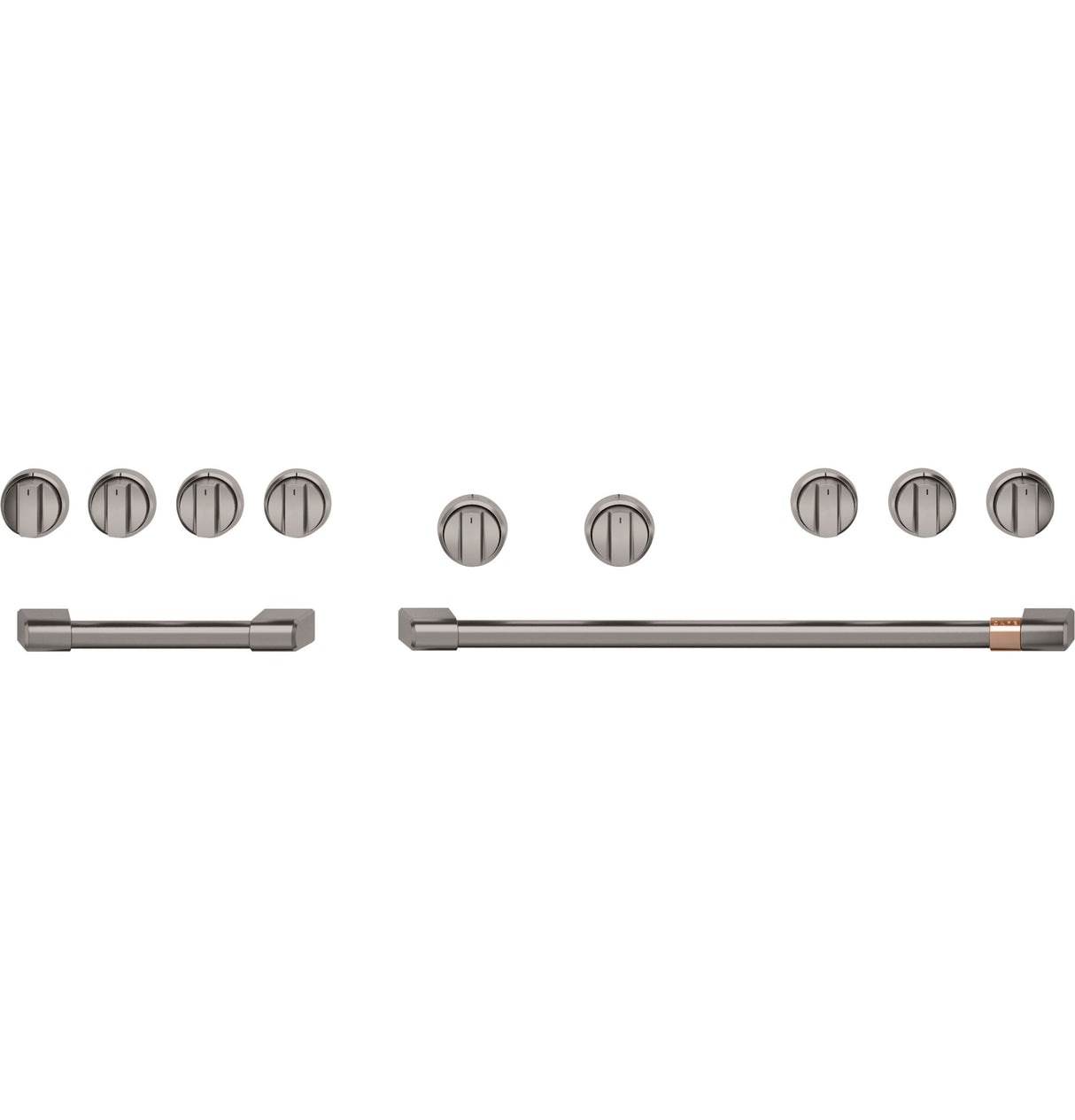 CAFÉ™ 48” Brushed Black Handle & Knob Set for Pro Range and Rangetop CXPR8HKPTBT
