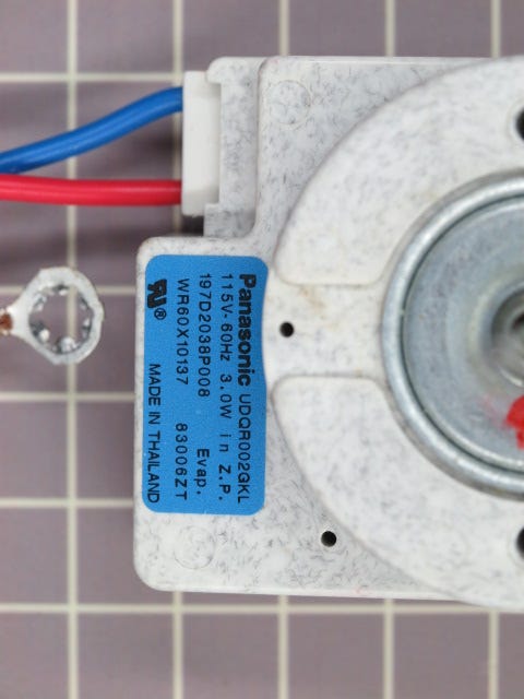 Evaporator Fan Motor WR60X10137