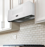 GE Profile 1.2 Cu. Ft. Over-the-Range Low Profile Sensor Microwave Oven UVM9125DYWW