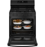 GE® 30" Free-Standing Gas Convection Range with No Preheat Air Fry and EasyWash™ Oven Tray GGF600AVBB