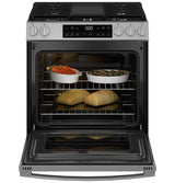 GE® 30" Slide-In Front Control Gas Range with Crisp Mode GGS500SVSS