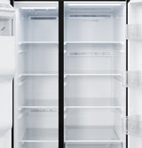 GE 23.6 Cu. Ft. Counter-Depth Side-By-Side Refrigerator with Extra Tall Dispenser and In-Door Icemaker GZS24NGYBB