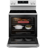 GE® 30" Free-Standing Electric Convection Range with No Preheat Air Fry GRF600AVWW