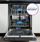 GE Profile Fingerprint Resistant Top Control with Stainless Steel Interior Dishwasher with Microban Antimicrobial Protection with Sanitize Cycle PDP715SYVFS