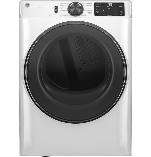 GE® 7.8 cu. ft. Capacity Smart Front Load Electric Dryer with Steam and Sanitize Cycle GFD65ESSVWW