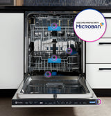 GE Profile™ ENERGY STAR® Panel-Ready Top Control Stainless Interior Dishwasher with Microban™ Antimicrobial Technology PDT715SIYII