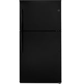 GE ENERGY STAR 21.1 Cu. Ft. Top-Freezer Refrigerator GTE21GTHBB