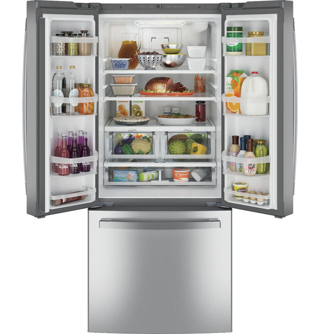 GE® ENERGY STAR® 20.8 Cu. Ft. French-Door Refrigerator GNE21FYKFS