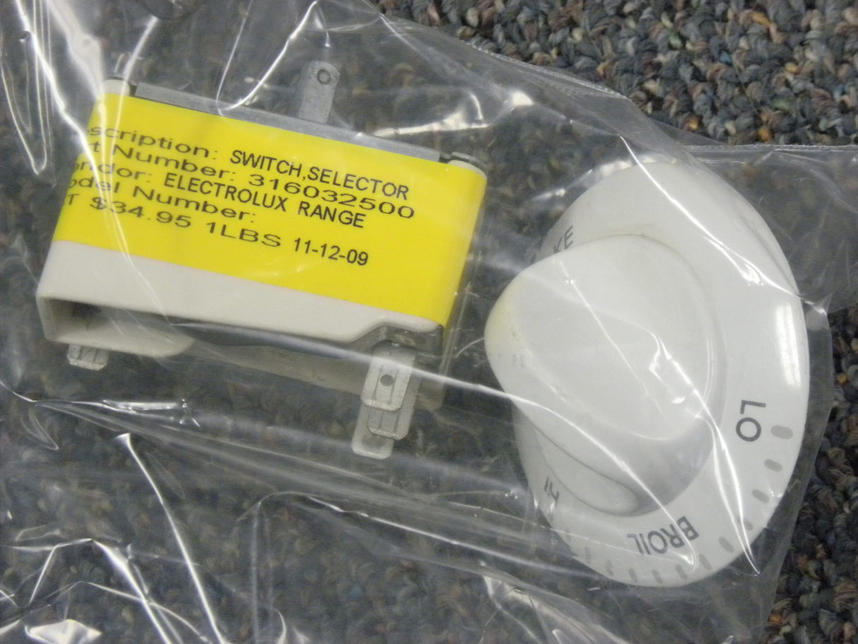 Electrolux Range Selector Switch 316032500
