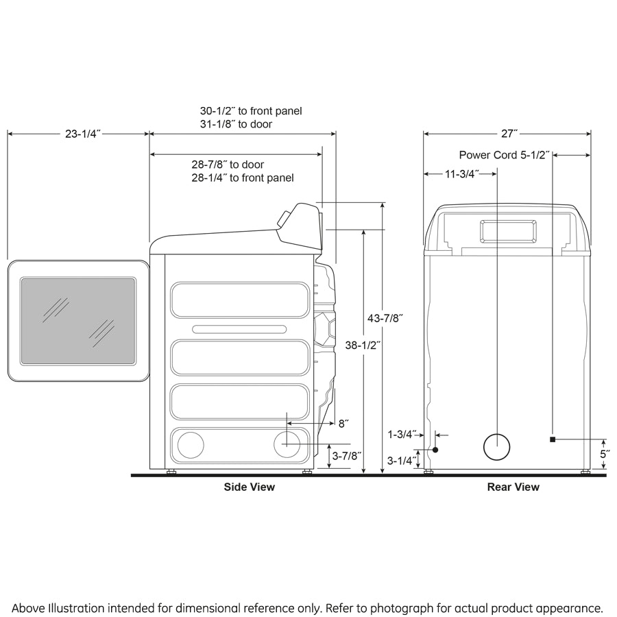 GE Profile™ ENERGY STAR® 7.3 cu. ft. Capacity Smart Electric Dryer with Fabric Refresh PTD90EBPTRS