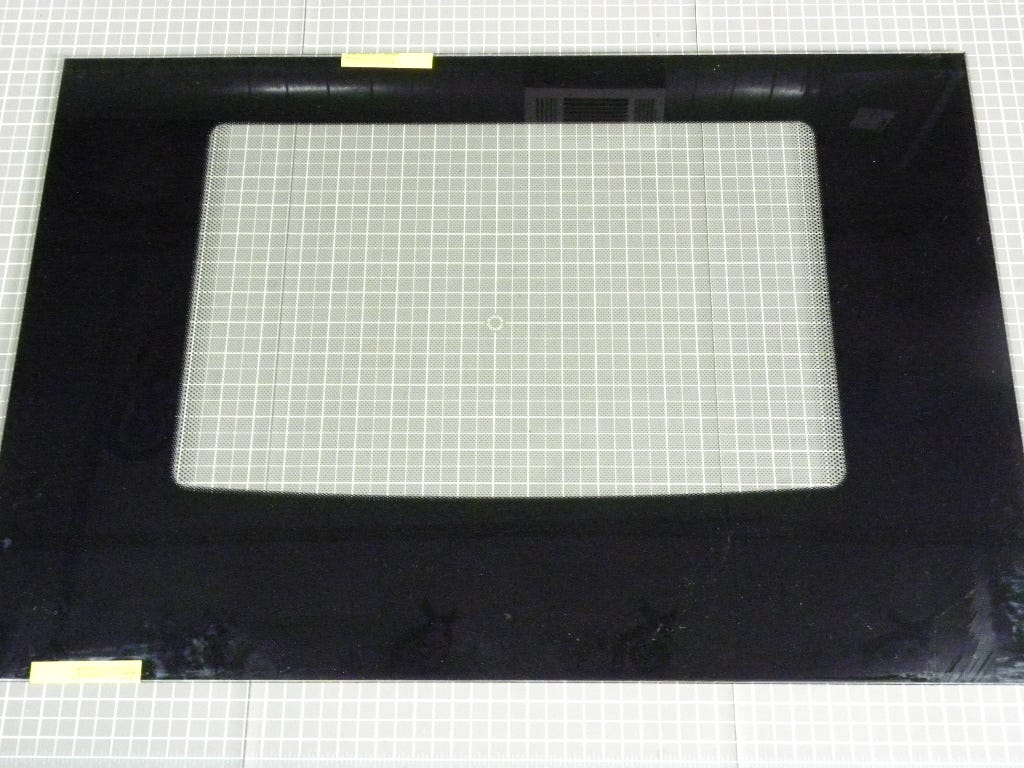 Whirlpool Range Door Glass (Black) W10075990