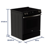 GE® 30" Slide-In Electric Convection Range with No Preheat Air Fry GRS600AVDS