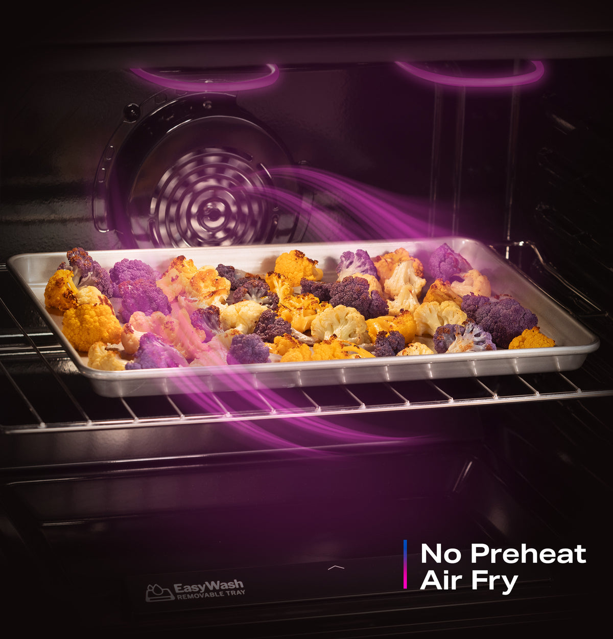 GE Profile™ ENERGY STAR® 30" Smart Slide-In Induction and Convection Range with No Preheat Air Fry and EasyWash™ Oven Tray PHS700AYFS