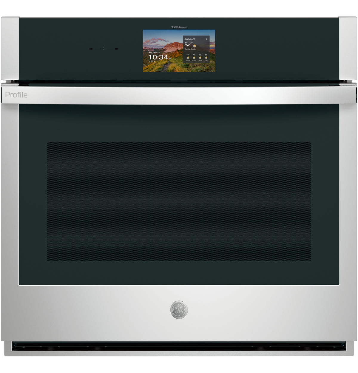 GE Profile™ 30" Smart Built-In Convection Single Wall Oven with In-Oven Camera and No Preheat Air Fry PTS9000SZSS