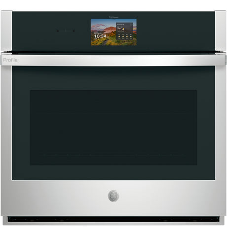 GE Profile™ 30" Smart Built-In Convection Single Wall Oven with In-Oven Camera and No Preheat Air Fry PTS9000SZSS