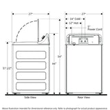GE® 4.2 cu. ft. Capacity Commercial Washer with Stainless Steel Basket, Built-In App Payment System SITE WIFI REQUIRED VTW525ASRWB
