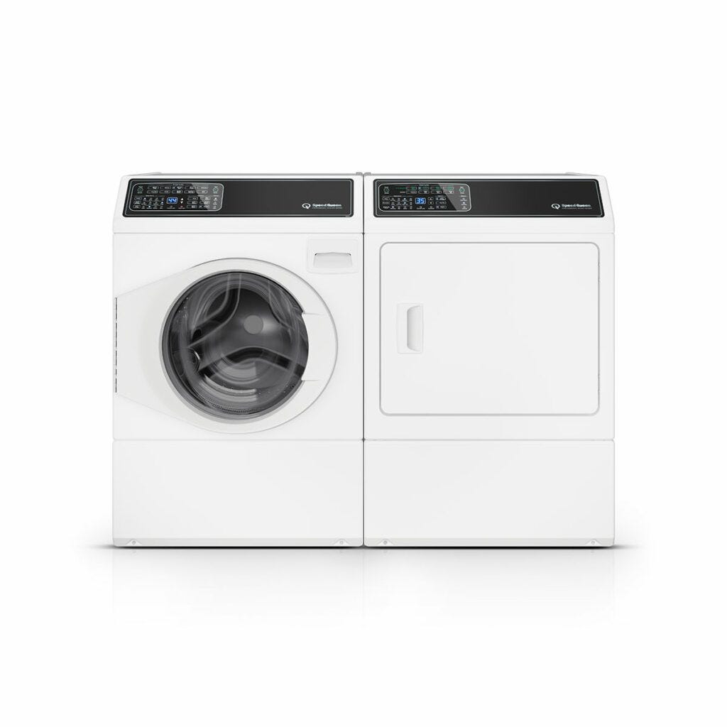 Speed Queen FF7 White Front Load Washer with Pet Plus™ | Sanitize | Fast Cycle Times | Dynamic Balancing | 5-Year Warranty FF7011WN