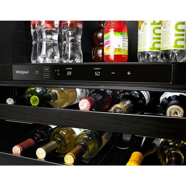 Whirlpool 24-inch Wide Undercounter Beverage Center with Towel Bar Handle- 5.2 cu. ft. WUB35X24HZ