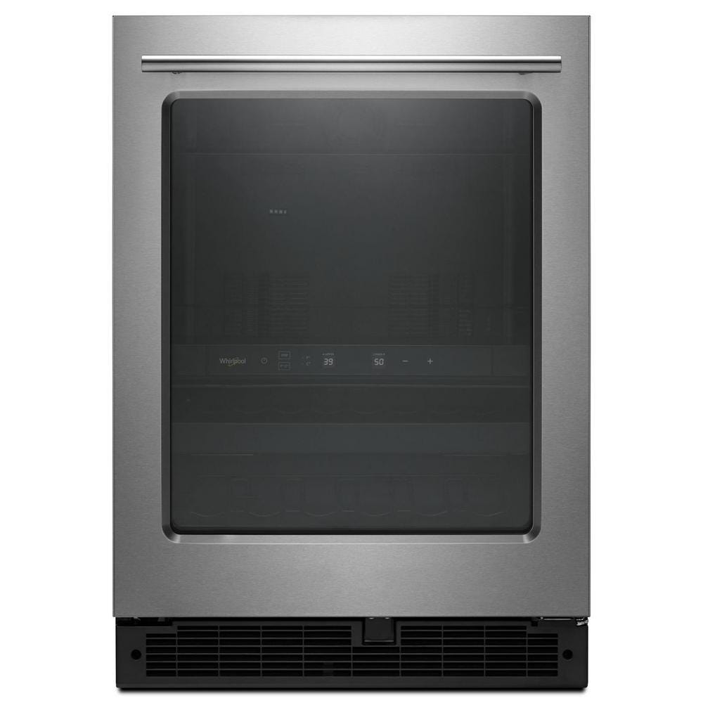 Whirlpool 24-inch Wide Undercounter Beverage Center with Towel Bar Handle- 5.2 cu. ft. WUB35X24HZ