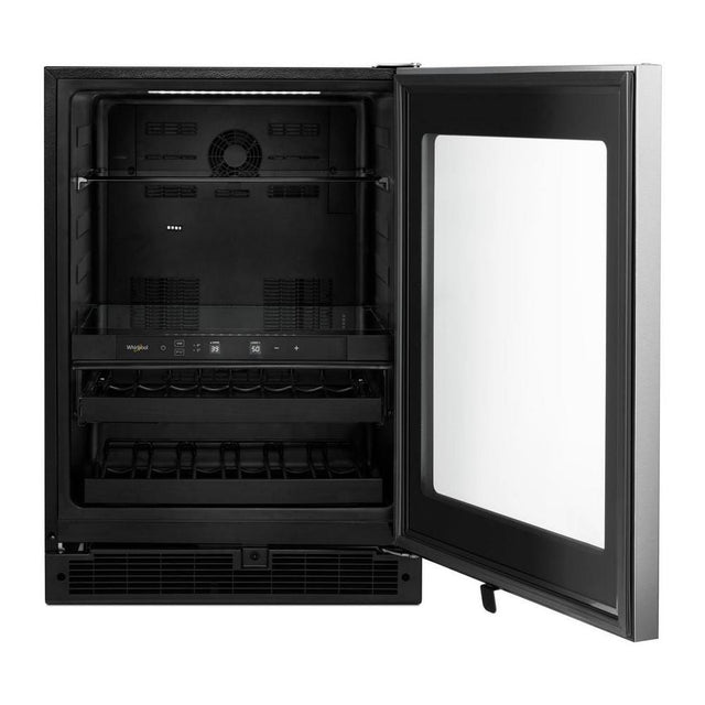 Whirlpool 24-inch Wide Undercounter Beverage Center with Towel Bar Handle- 5.2 cu. ft. WUB35X24HZ