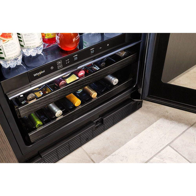 Whirlpool 24-inch Wide Undercounter Beverage Center with Towel Bar Handle- 5.2 cu. ft. WUB35X24HZ