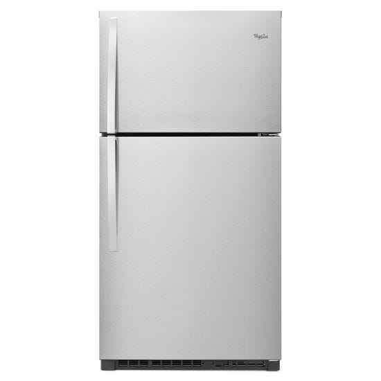 Whirlpool 33-inch Wide Top-Freezer Refrigerator with LED Interior Lighting WRT511SZDM