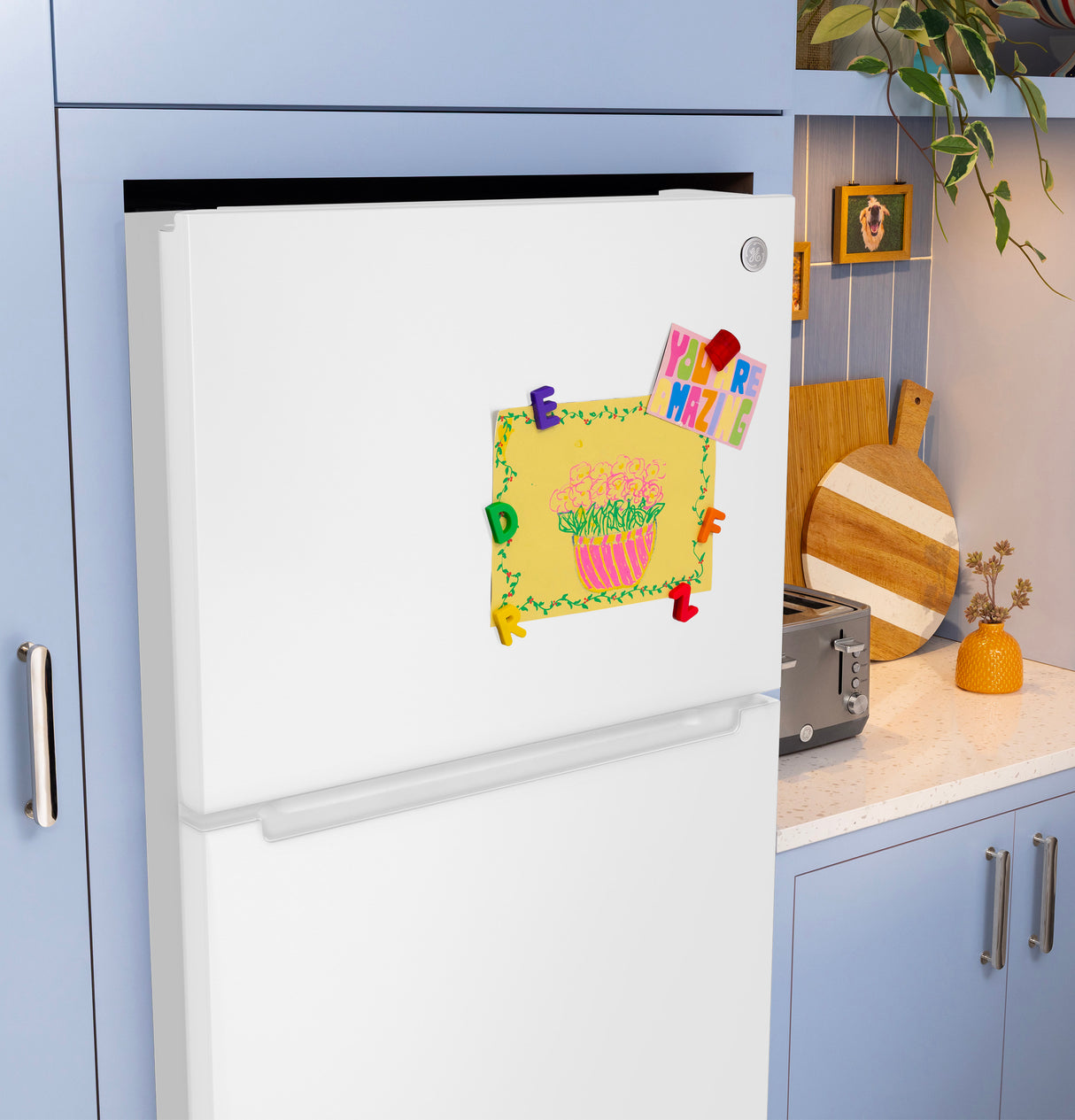 GE® 21 Cu. Ft. Garage Ready Top-Freezer Refrigerator GPS21KGZWW