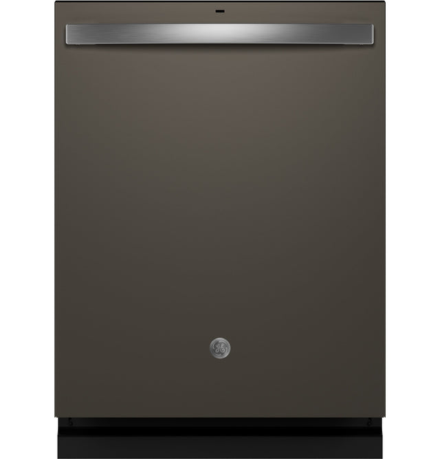 GE Fingerprint Resistant Top Control with Stainless Steel Interior Dishwasher with Sanitize Cycle GDT650SMVES-Slate