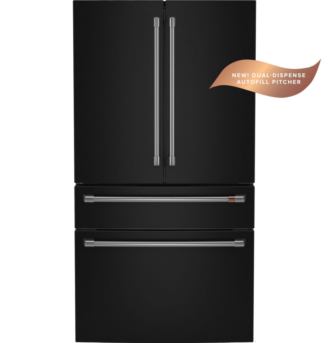 Café™ ENERGY STAR® 23.2 Cu. Ft. Smart Counter-Depth 4-Door French-Door Refrigerator With Dual-Dispense AutoFill Pitcher CJE23DP3WD1